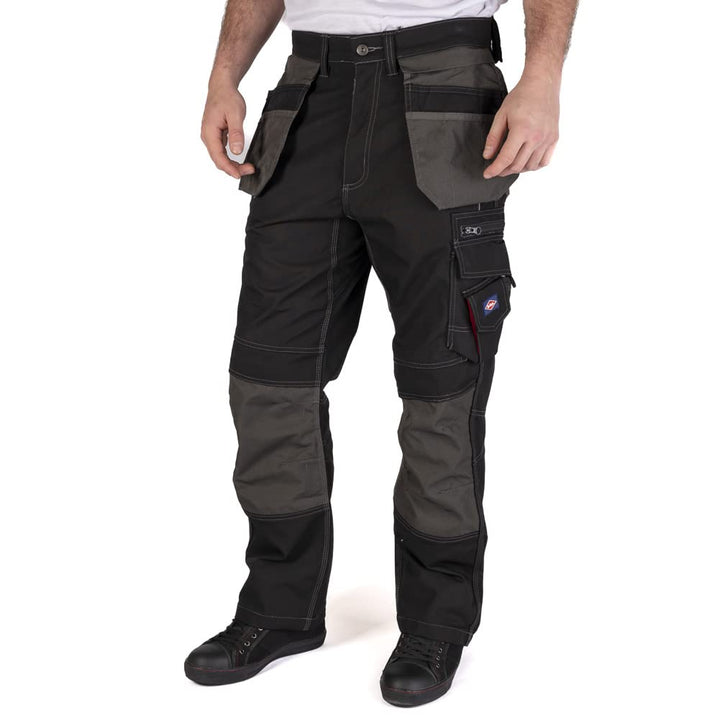 Lee Cooper LCPNT224 Cargo-Hose mit Holstertasche - Arbeitshose 32W / 33L Blau, 32W / 33L Blau