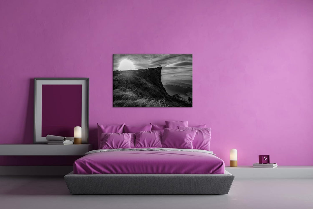 deyoli abenteuerliche Wanderung in der Landschaft Thailands Format: 80x60 als Leinwand, Effekt: Schw