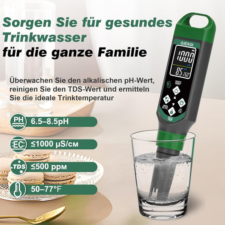 pH Messgerät für Hydrokulturen, pH Messgerät für Pool, TDS EC Messgerät mit Farbdisplay, pH Wert Was
