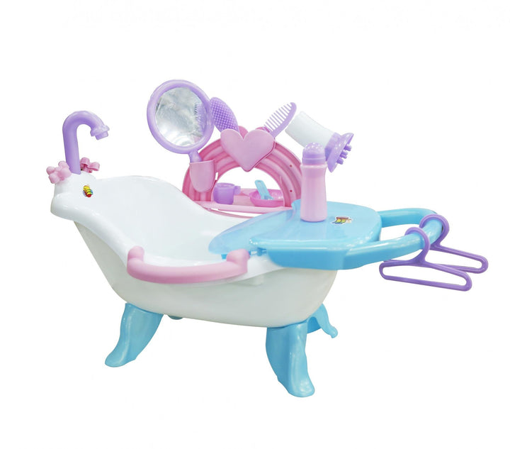 Coloma Puppenbadewanne mit Wickelauflage, geeignet ab 3 Jahren I Komplettset für Rollenspiel I Förde