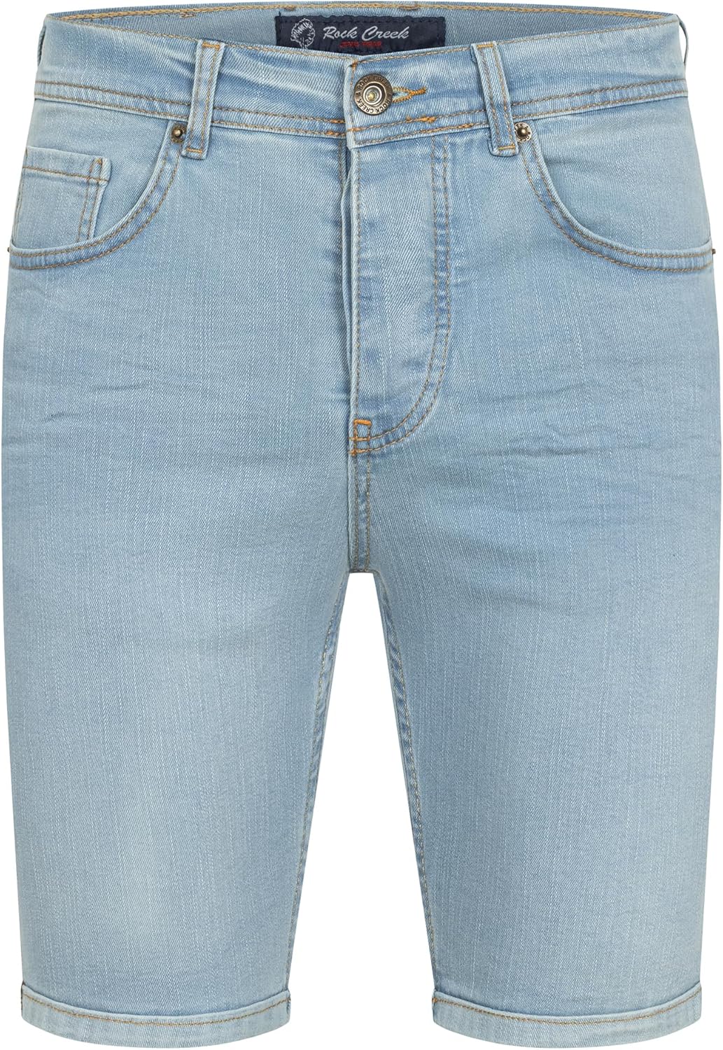 Rock Creek Herren Shorts Jeansshorts Denim M50 30W Hellblau-rc2433, 30W Hellblau-rc2433