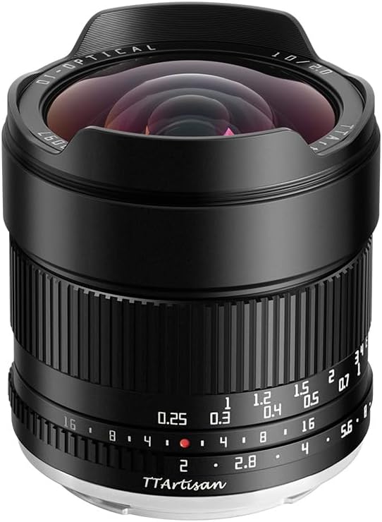 TTArtisan Superweitwinkel 10mm f2.0 für MFT Mount Kameras schwarz/Black Schwarz APS-C 10 mm, Schwarz