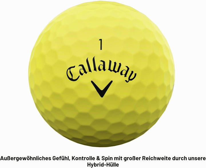 Callaway Supersoft Golfbälle 2023 Gelb, Gelb