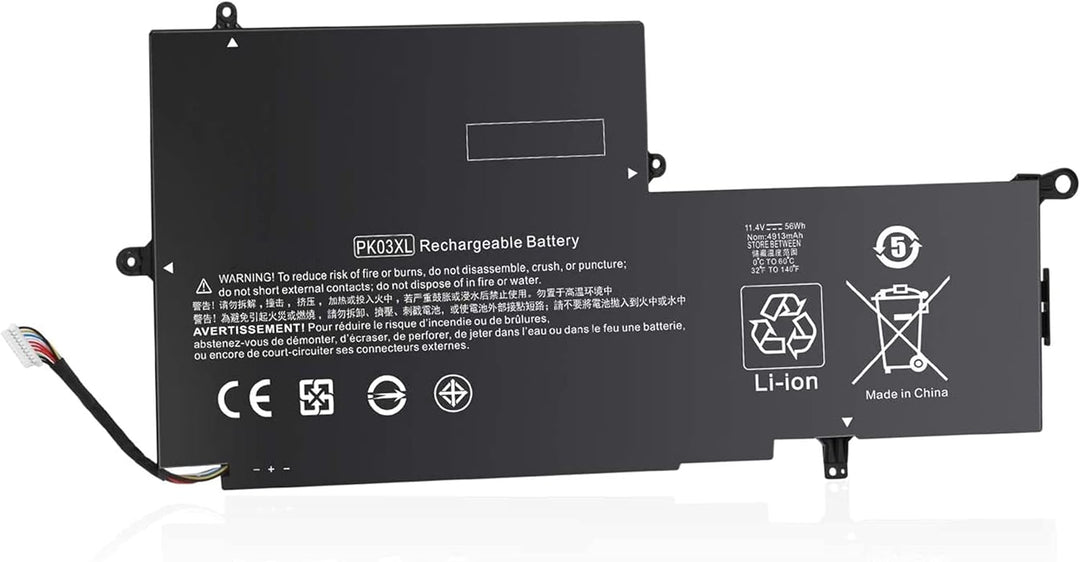 AKKEE PK03XL Replacement Laptop Akku für HP Spectre 13 Pro X360 G1 G2 Spectre 13-4000 13-4100 13-420