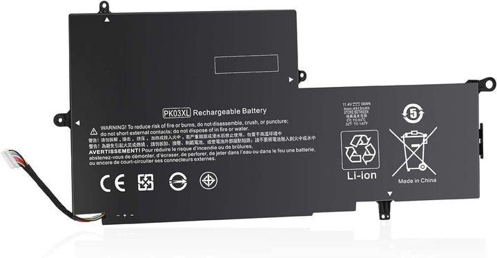 AKKEE PK03XL Replacement Laptop Akku für HP Spectre 13 Pro X360 G1 G2 Spectre 13-4000 13-4100 13-420