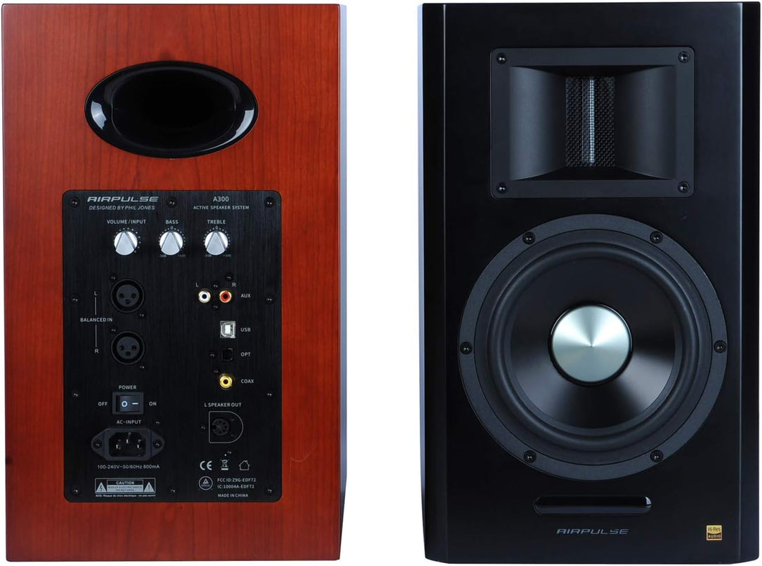 EDIFIER AIRPULSE A300 - 2.0 Studiomonitore (160W) mit Bluetooth V5.0 (aptX), Bändchen-Hornhochtöner