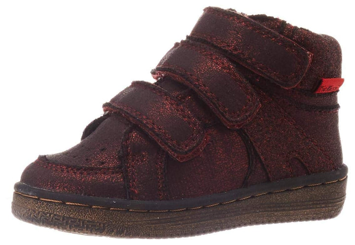 Kickers Unisex Kinder Lohan Sneaker 33 EU Bordeaux Brillant, 33 EU Bordeaux Brillant