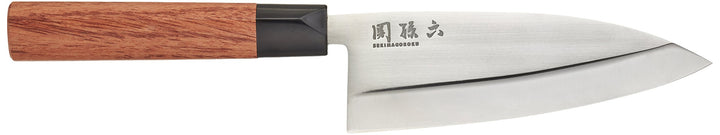KAI Seki Magoroku Red Wood Griff Deba mit red Wood Griff, Klinge 15,5 cm, MGR-0155D