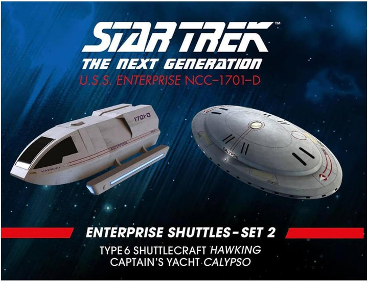 Eaglemoss Sguttel Model Set 2 Type 6 Shuttle, Captains Yacht Calypso