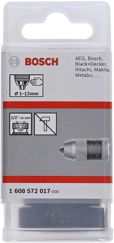 Bosch Professional Schnellspannbohrfutter (2 Hülsen, Spannbereich 1 - 13 mm, Aufnahme 1/2" - 20, Zub