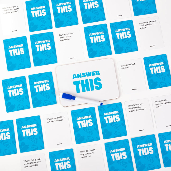 Answer This - English - How Well Do You Know Your Friends? - Fun Party Card Game for Teens & Adults