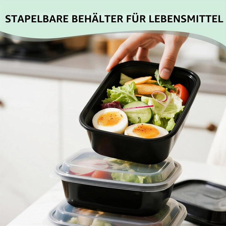 50 Pack 32 oz meal prep containers,Wiederverwendbar meal prep boxes,Aussenpicknickpartys können in d