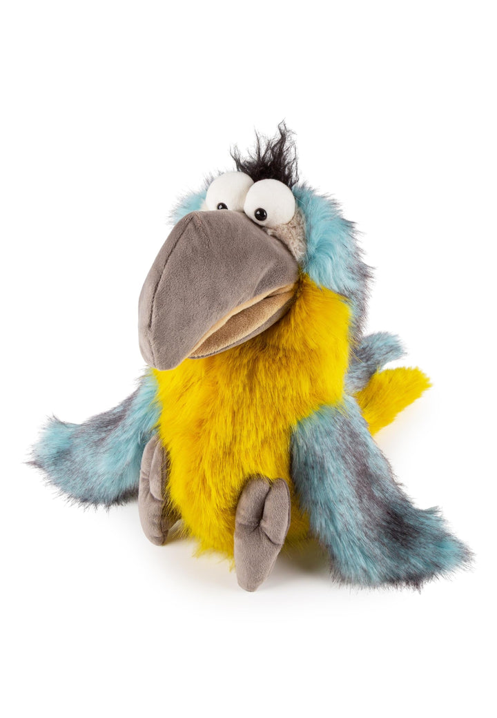 Sigikid Kuscheltier Handpuppe Papagei Cuddly Talkies Stofftier Begleiter Tröster Freund Plüschtier B