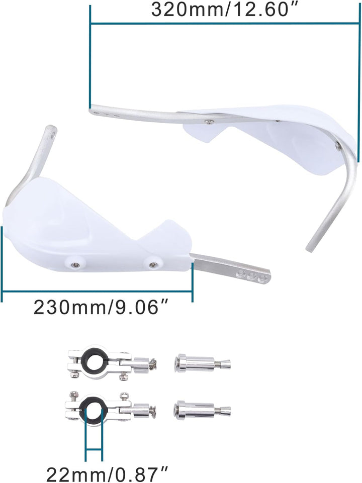 GOOFIT 22mm Handprotektoren Handguards Kit Aluminium Ersatz für Kawasaki Suzuki Motocross Motorrad P