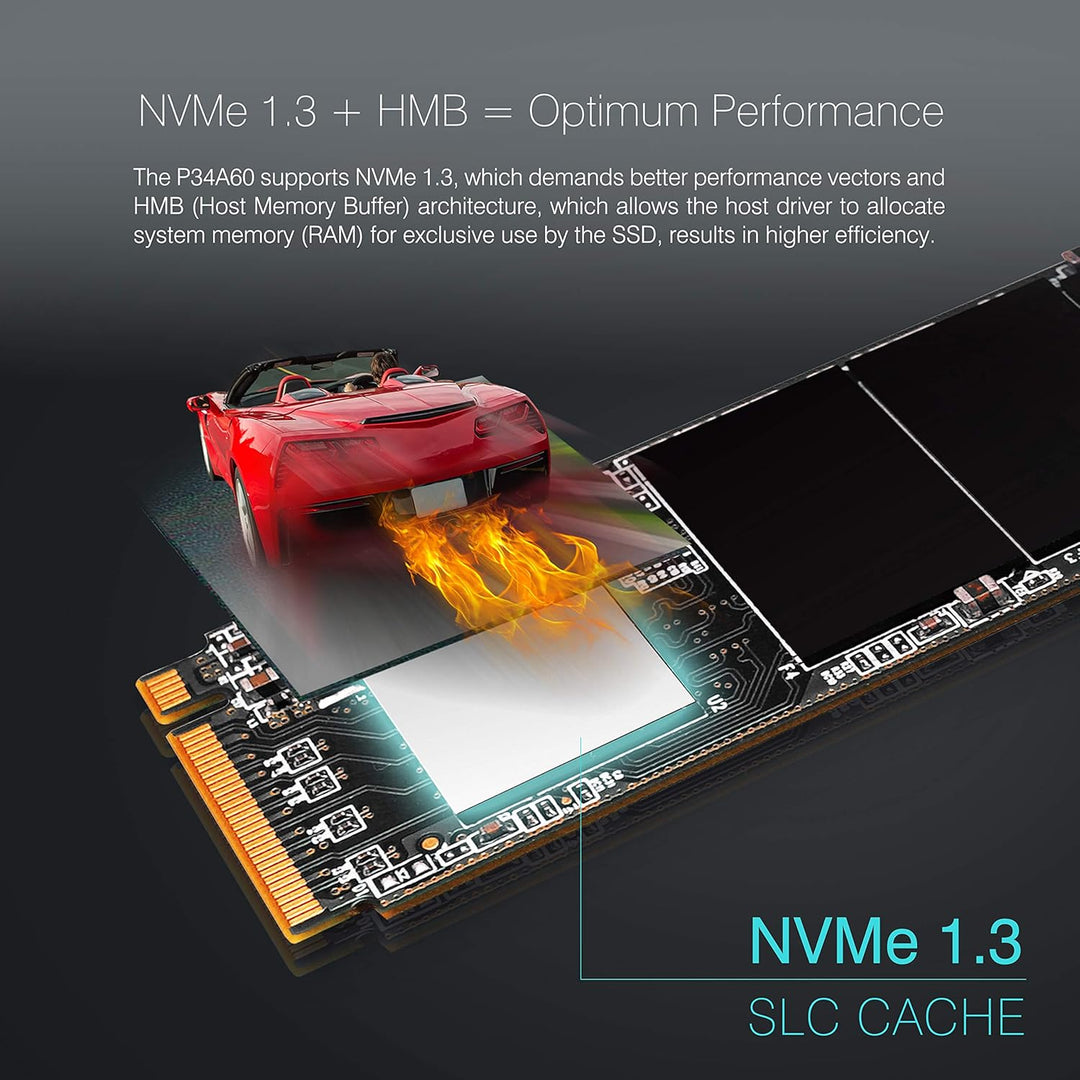 Silicon Power PCIe M.2 NVMe SSD 2TB Gen3x4 R/W up to 2, 200/1, 600MB/s internal SSD 2TB A60, 2TB A60