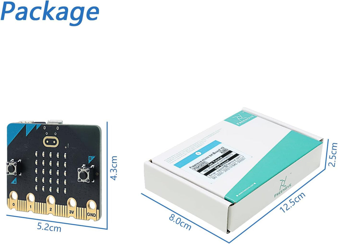 FREENOVE BBC Micro:bit V2 Development Board, Blocks and MicroPython Code, Detailed Tutorial, Example