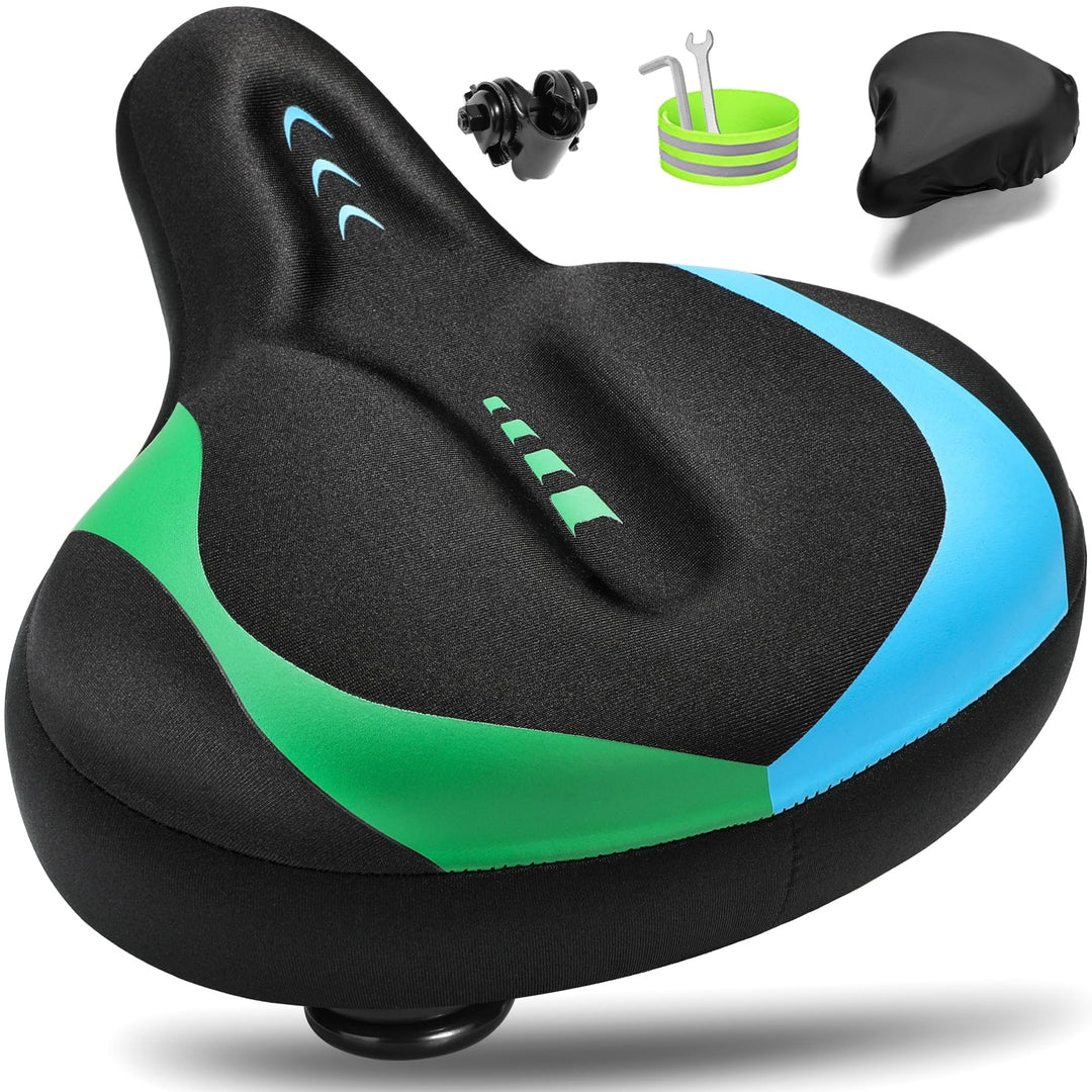CDYWD Fahrradsattel Herren &amp; Damen Bequem, Extra Breit Weich Gel Fahrrad Sattel, Ergonomisch Polster
