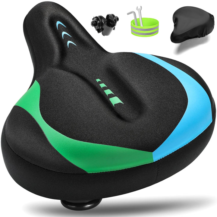 CDYWD Fahrradsattel Herren &amp; Damen Bequem, Extra Breit Weich Gel Fahrrad Sattel, Ergonomisch Polster