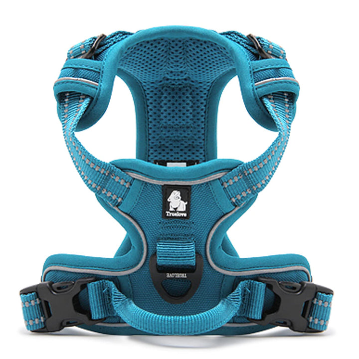 WINHYEPET Truelove Hundegeschirr No-Pull Reflektierendes verstellbar Haustiergeschirr mit 2 Leinencl