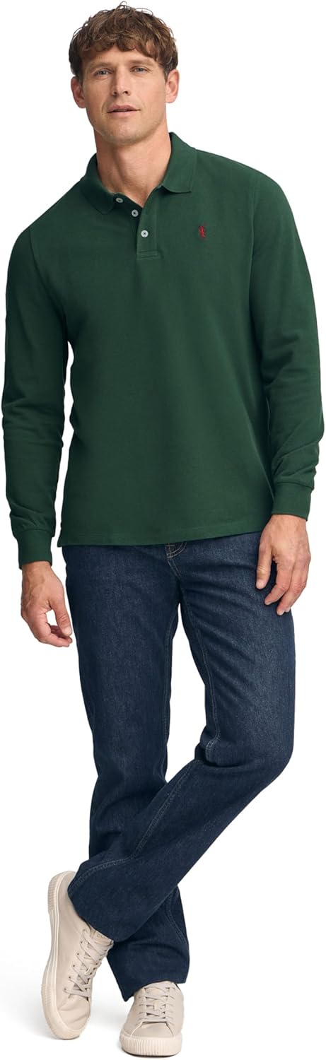 Polo Club Herren Poloshirt Kurzarm Regular Fit Baumwolle Männer Polohemd Longsleeve M Grün, M Grün