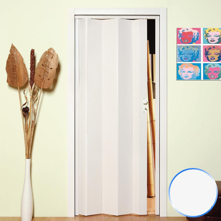Innenraum Falttür in PVC Pastel Weiss 83x214 cm mod. Maya, Pastel Weiss