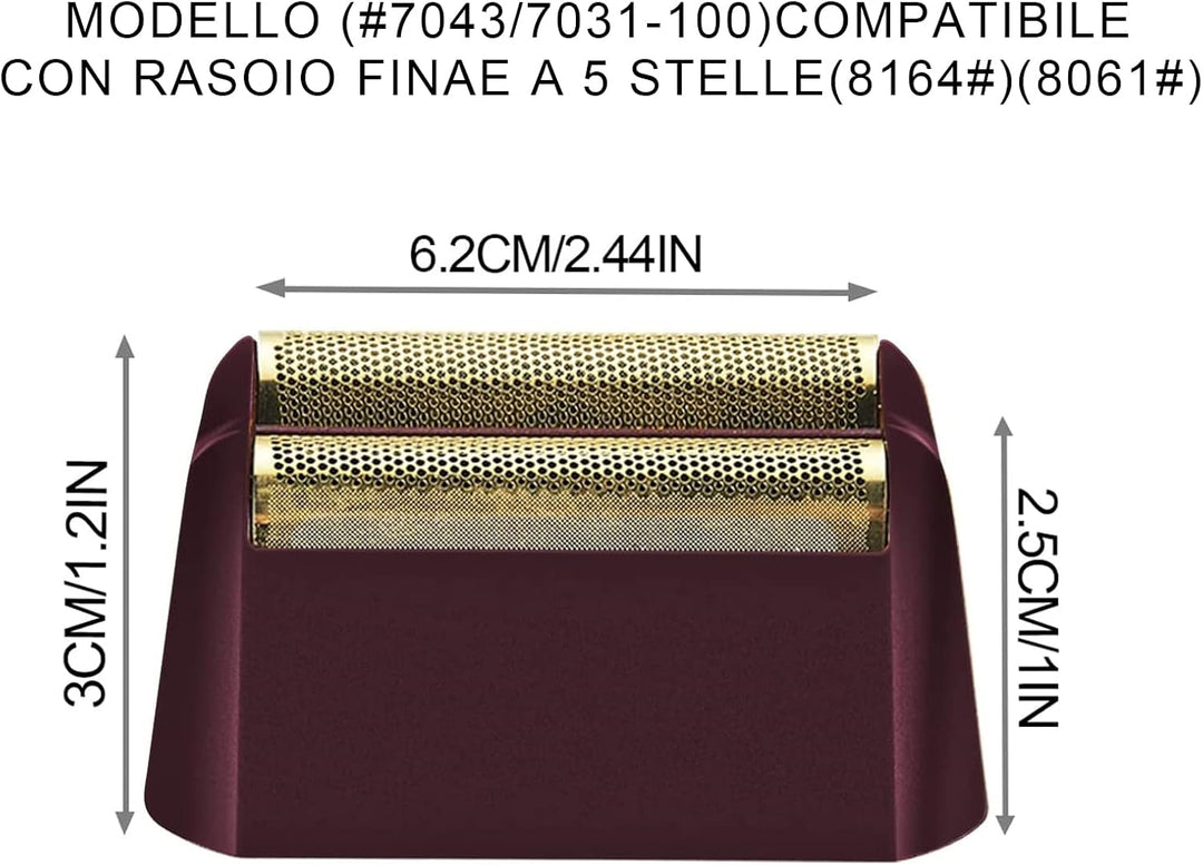 Professional 5 Star Series Finale Rasierer Ersatzfolie,kompatibel mit Wahl Rasierfolie 7031-100,7043