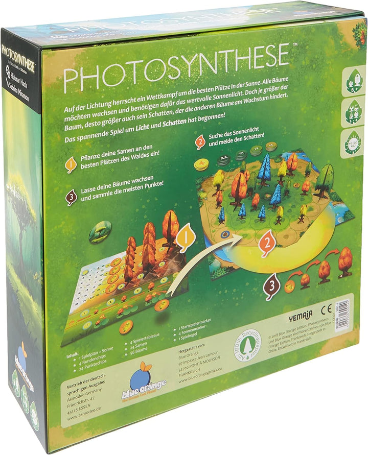 Blue Orange | Photosynthese | Grundspiel | Familienspiel | Brettspiel | 2-4 Spieler | Ab 8+ Jahren |