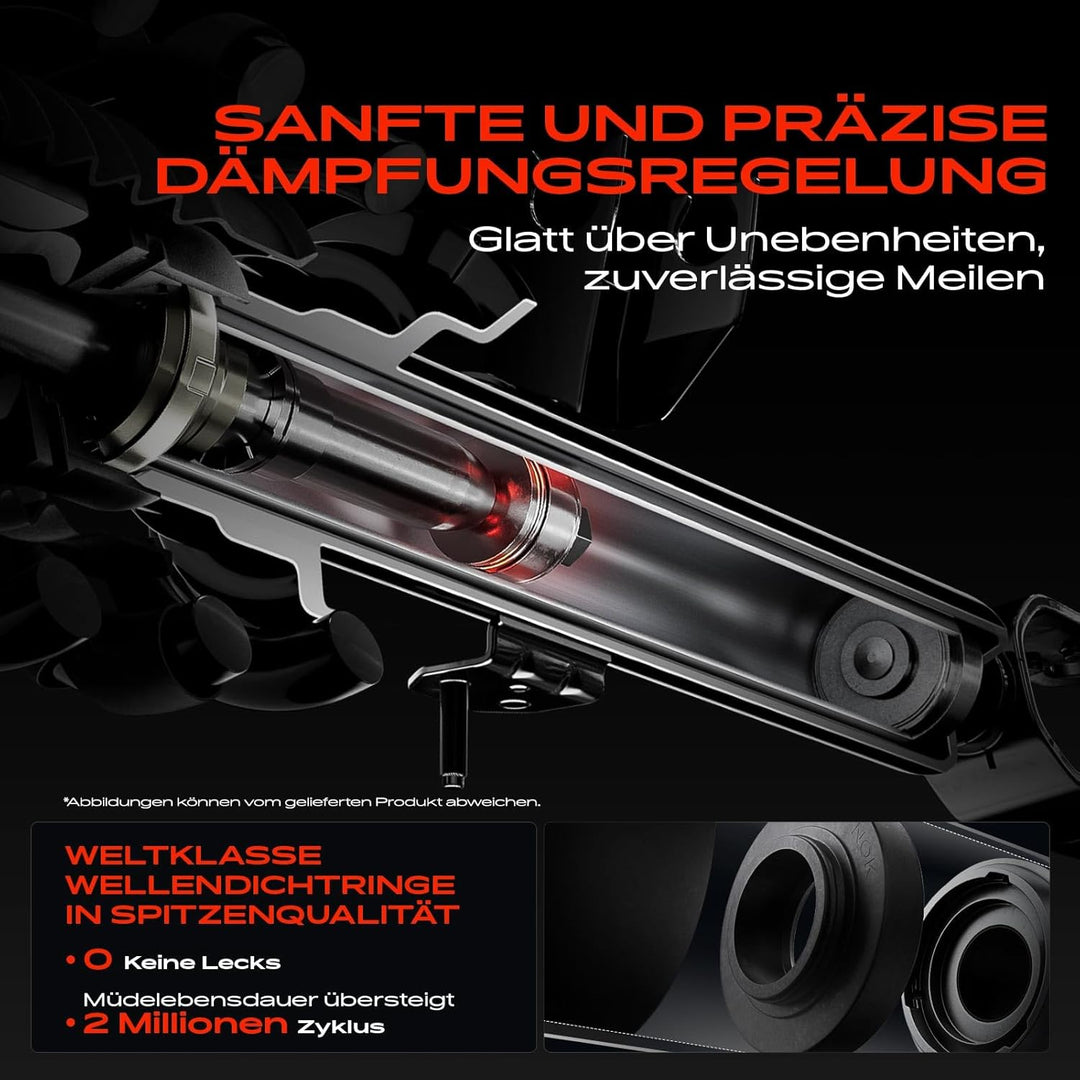 Frankberg 2x Stossdämpfer Gasdruck Vorderachse Kompatibel mit Land Cruiser 90 J9 3.0L 3.4L 1996-2002