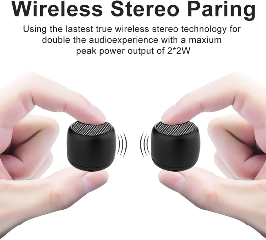 Eageroo Bluetooth super Mini Lautsprecher tragbar Speaker,Stereo Klang mit tiefem Bass Technologie,s
