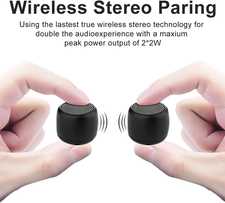 Eageroo Bluetooth super Mini Lautsprecher tragbar Speaker,Stereo Klang mit tiefem Bass Technologie,s
