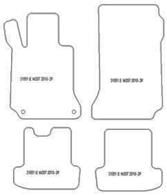 MDM fussmatten für Mercedes Classe E Coupe (W207) ab 02.2009- Passform wie Original aus Velours, Aut