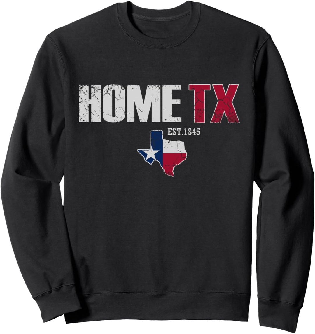 Texanische Flagge für Herren, Damen, Kinder Sweatshirt