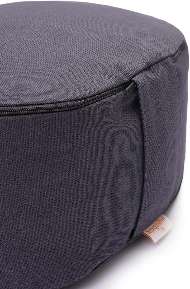 Yogabox Meditationskissen/Yogakissen Lotus oval grau, grau