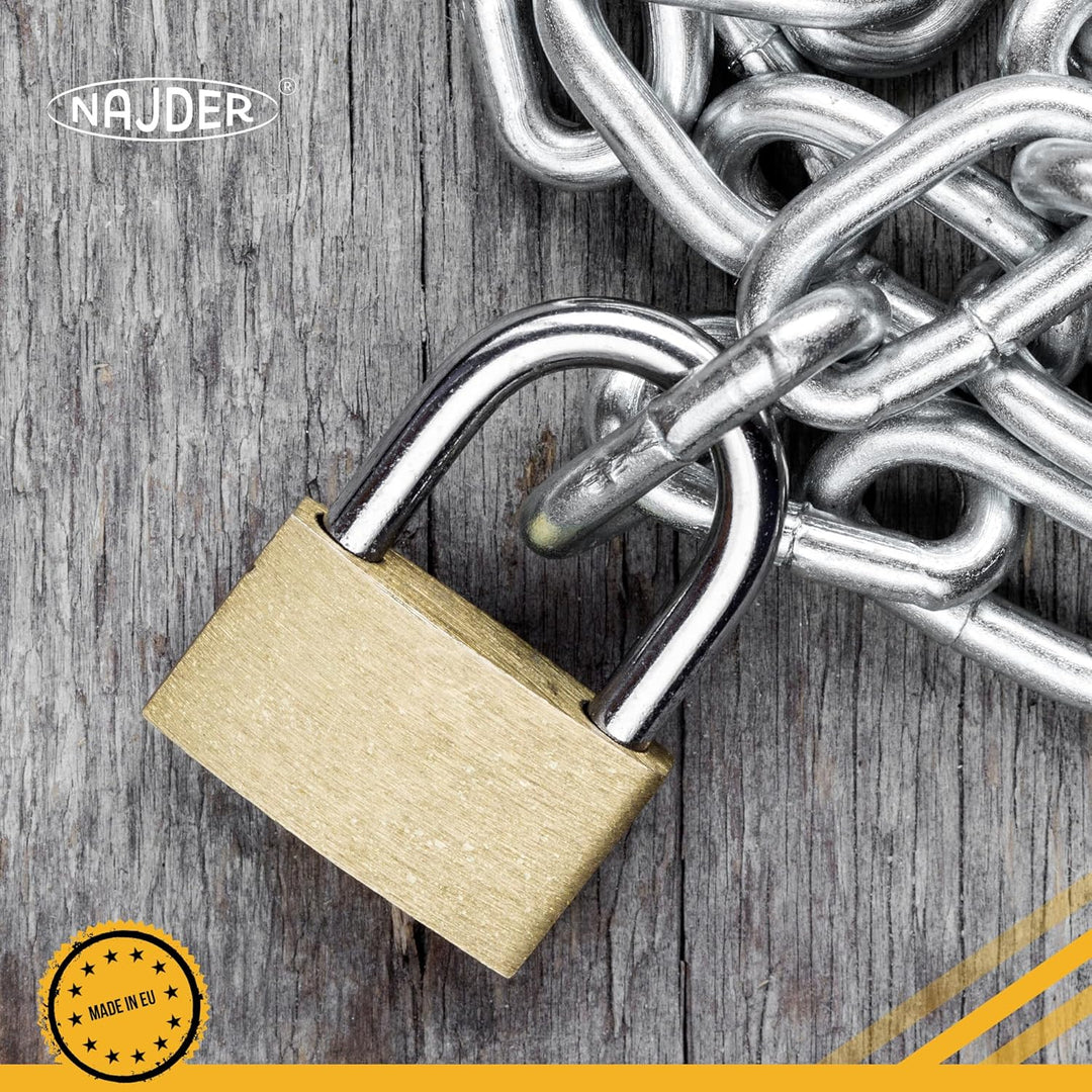 NAJDER Edelstahlkette 10m, Edelstahl Ketten, Sicherungskette, Kette Hängesessel, Absperrketten, Max