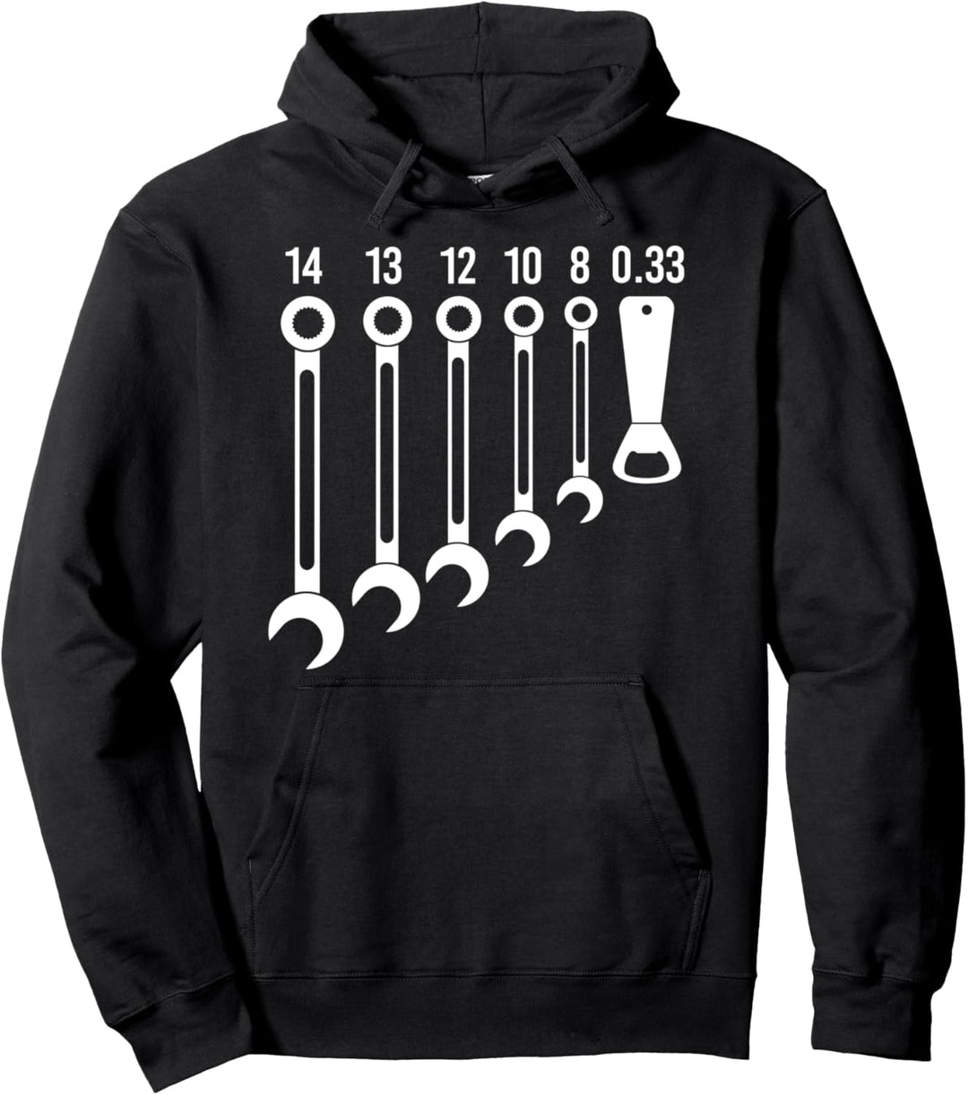 Bier Öffner Werkzeug Schlüssel Schraubenschlüssel Bieröffner Pullover Hoodie