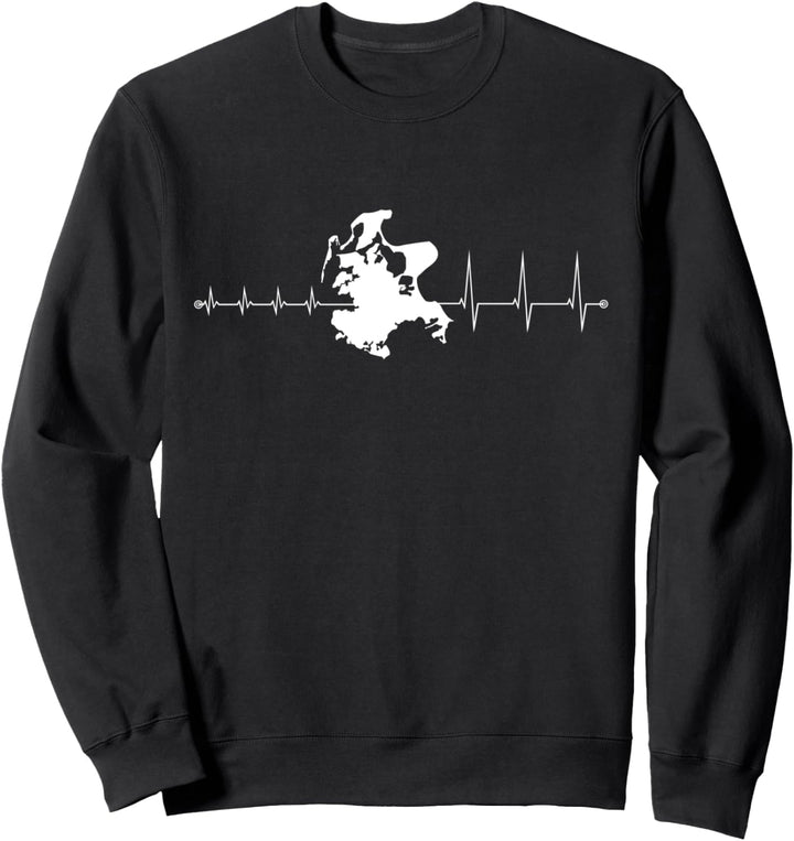 Herzschlag eines Rügen Fans Sweatshirt