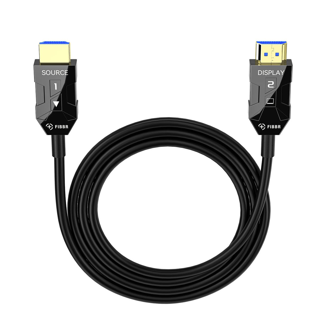 FIBBR 8K HDMI Glasfaserkabel 1M, 48Gbps 8K HDMI 2.1 Kabel/AOC Unterstützung 8K@60Hz, 4K@120Hz/144Hz