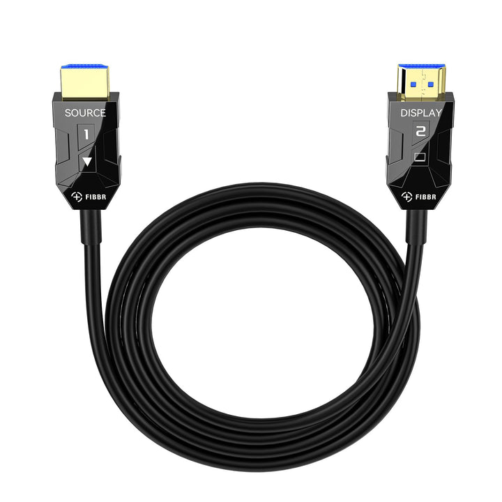 FIBBR 8K HDMI Glasfaserkabel 1M, 48Gbps 8K HDMI 2.1 Kabel/AOC Unterstützung 8K@60Hz, 4K@120Hz/144Hz