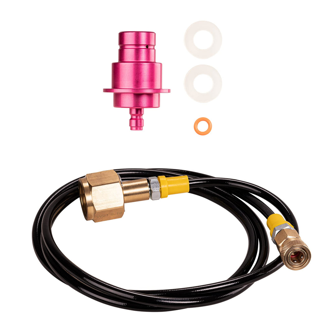 SPRUDELUX® | CO2 Adapter-Hochdruckschlauch für Sodastream DUO QUICK CONNECT QC | Für Anschluss an gr