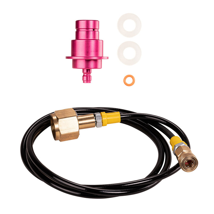 SPRUDELUX® | CO2 Adapter-Hochdruckschlauch für Sodastream DUO QUICK CONNECT QC | Für Anschluss an gr