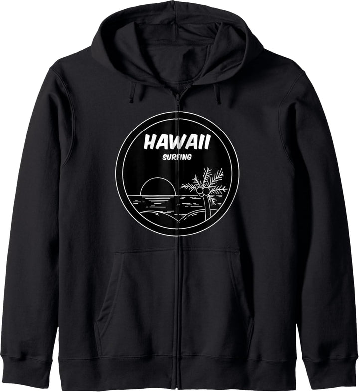 Hawaii Aloha Beach Surfer Surfing souvenir holiday vacation Kapuzenjacke