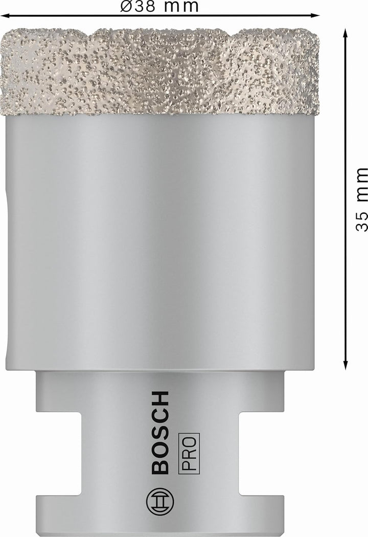 Bosch Professional 1x Diamanttrockenbohrer Dry Speed Best for Ceramic (für Trockenbohren von Hartker