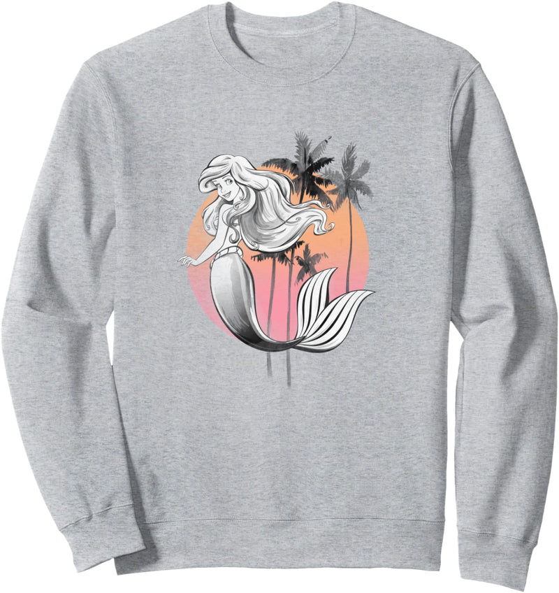 Disney The Little Mermaid Ariel Sunset Watercolor Sweatshirt