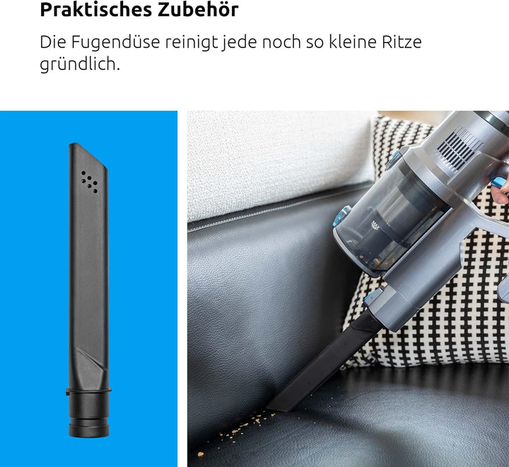 TechniSat VIOLA VC6 – kabelloser Staubsauger (Akku, bis zu 60 min, Saugleistung 25000Pa, Bürstenlose