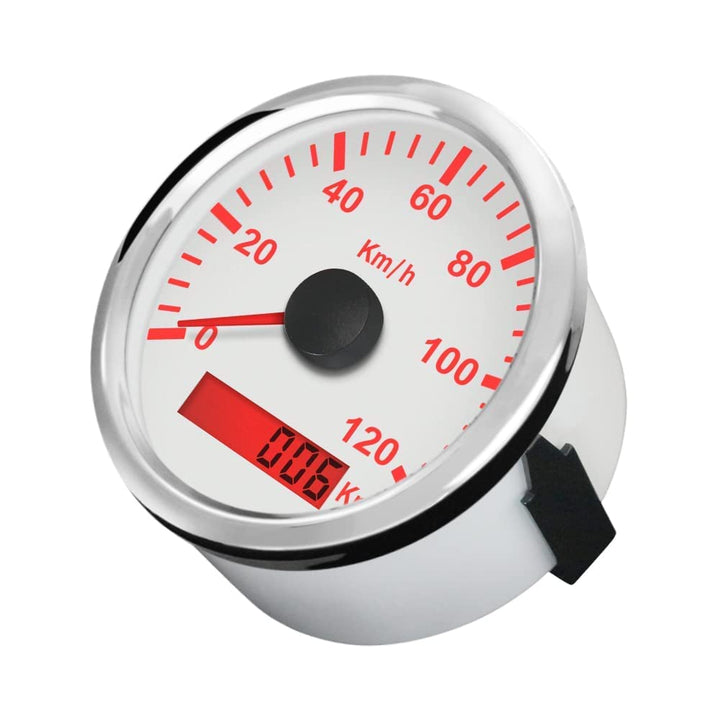 ELING GPS Tacho Kilometerzähler 120KM/H für Auto Marine UTV 85mm 12V/24V mit Hintergrundbeleuchtung