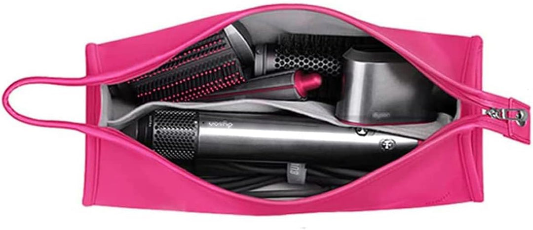 Reisetasche für Dyson Airwrap Long/Supersonic Haartrockner & Zubehör (PU-Leder Wasserdichter-Pflaume