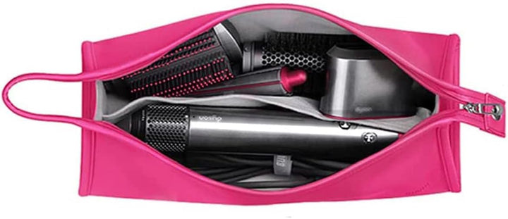 Reisetasche für Dyson Airwrap Long/Supersonic Haartrockner & Zubehör (PU-Leder Wasserdichter-Pflaume