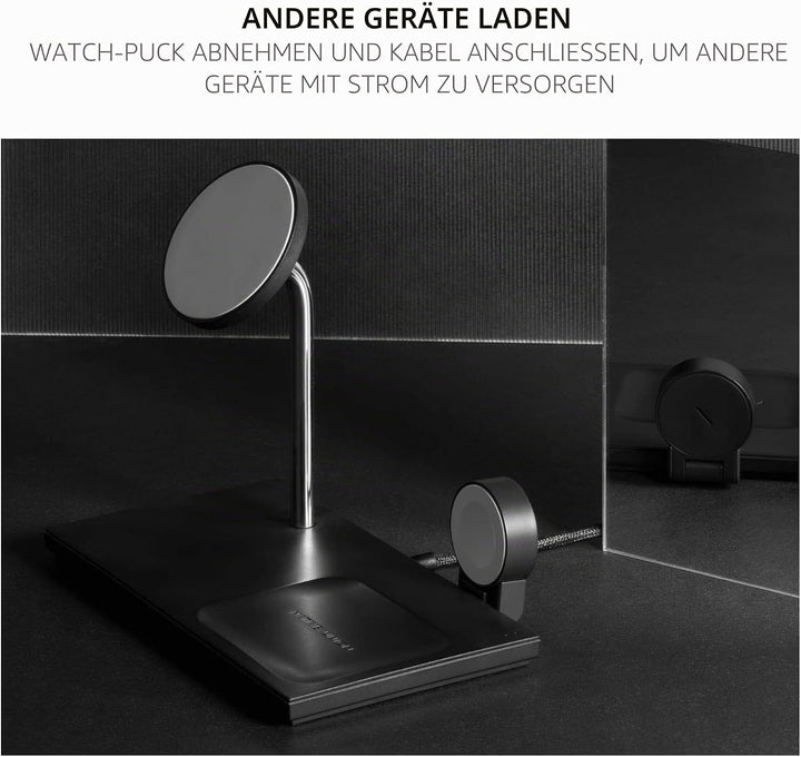 Native Union Snap 3-in-1 Magnetic Wireless Charger - Ladestation für iPhone 14/13 / 12 &amp; Watch Ultra
