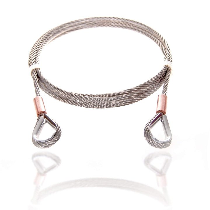 Drahtseile24 Edelstahlseil mit Kauschen, Edelstahl Stahlseil mit Kauschen | V4A AISI 316 | Ø8mm / 70