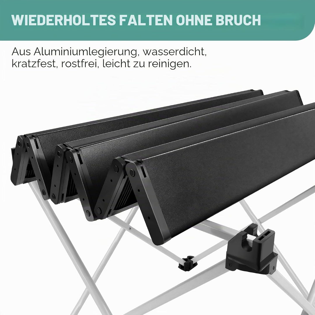 Aluminium Camping Tisch Klappbar Tisch, Wasserdicht, Rostfest, Korrosionsschutz, für Picknick Garten